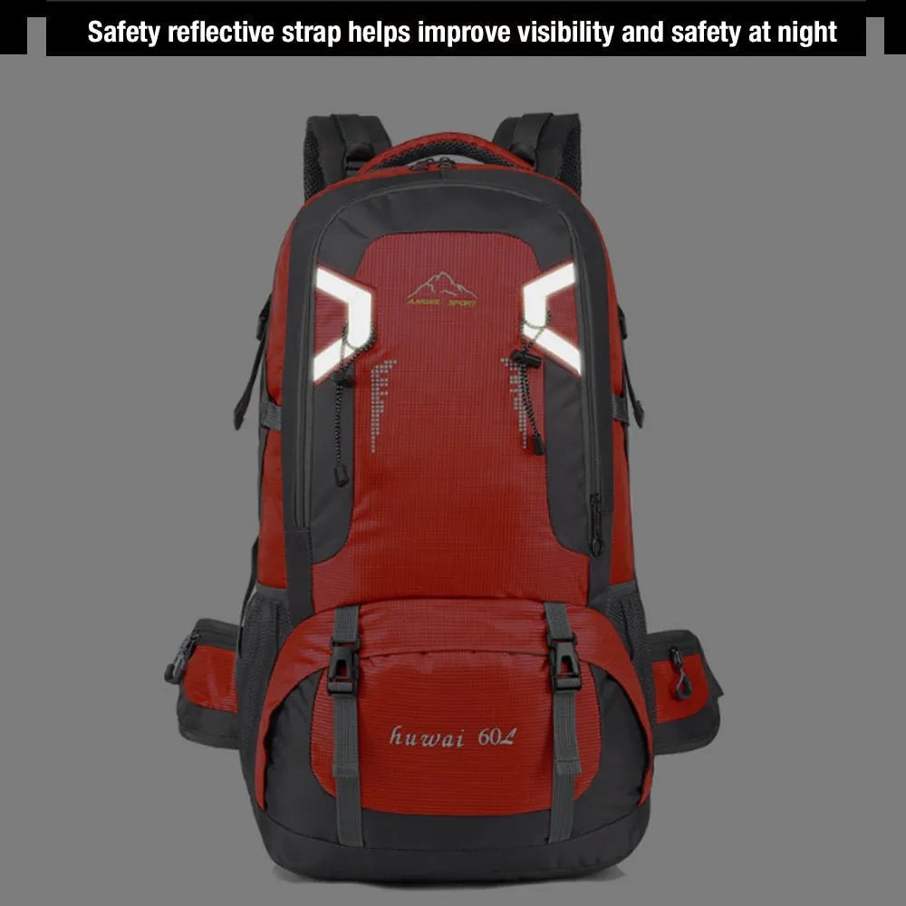 60L Waterproof Outdoor Hiking Backpack Camping Outdoor Trekking Bag(Red) | Southern Sun Drones