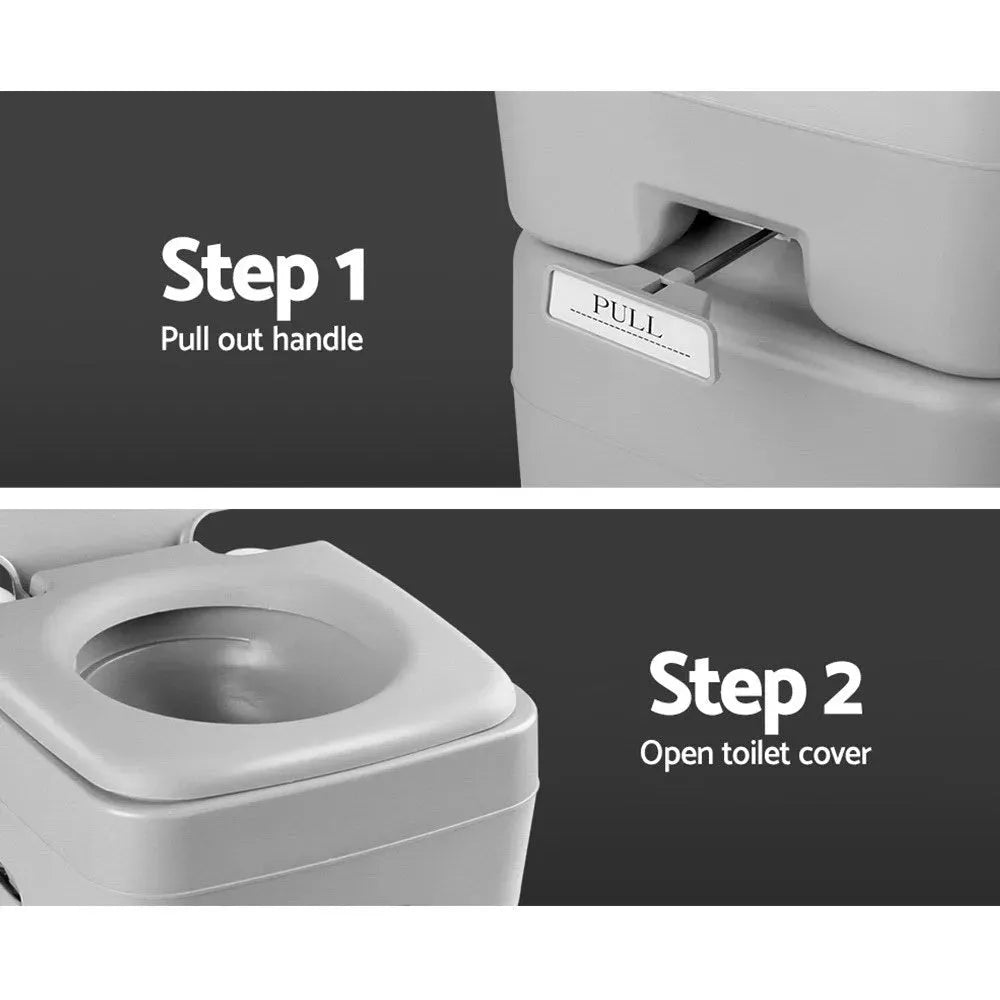 20L Portable Camping Toilet | Weisshorn