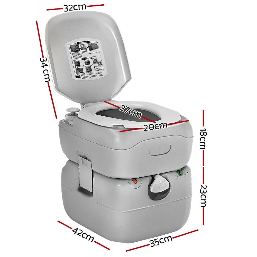 Portable Camping Toilet 22L | Weisshorn | Southern Sun Drones