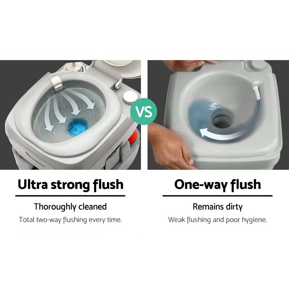 Portable Camping Toilet 22L | Weisshorn | Southern Sun Drones