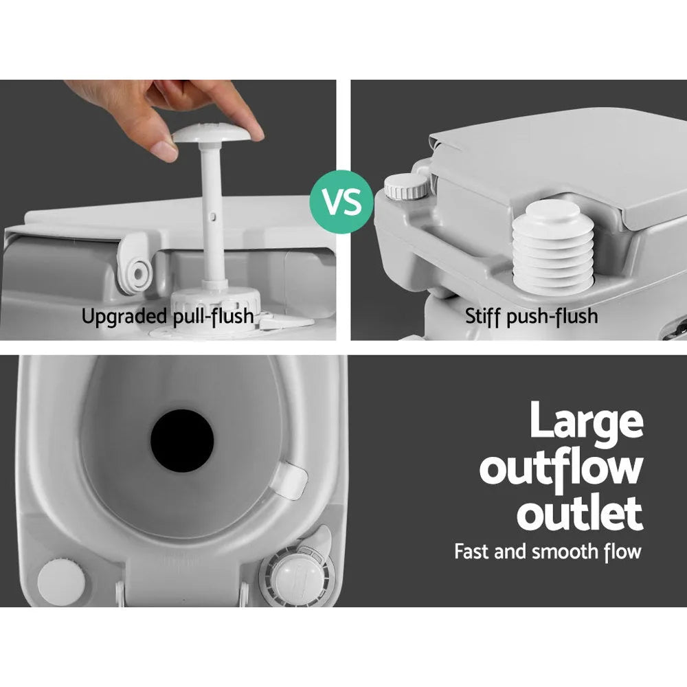 Portable Camping Toilet 22L | Weisshorn | Southern Sun Drones