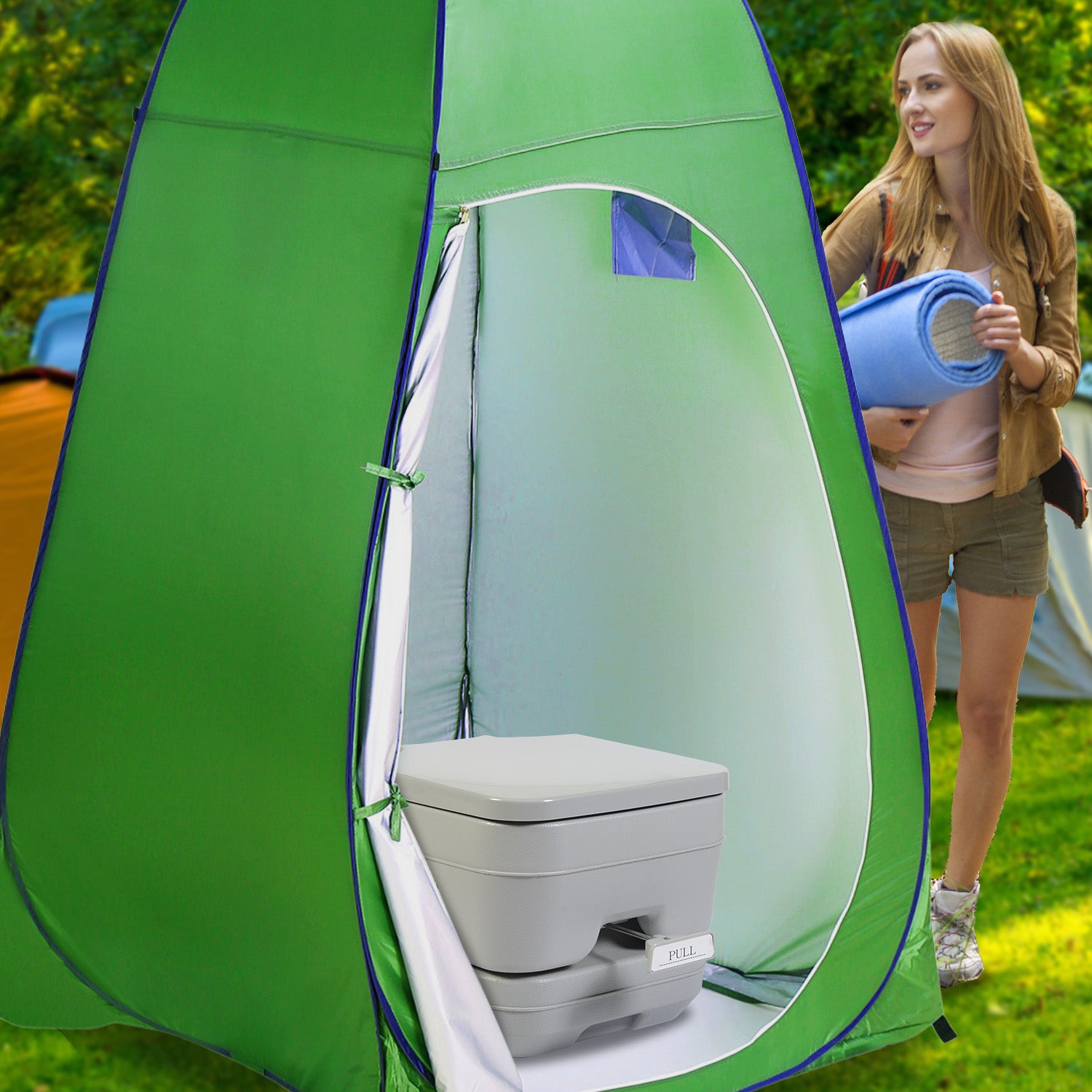 Wallaroo 10l Camping Portable Toilet