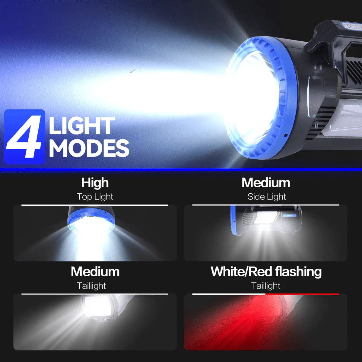 Brillar 300 Lumen USB Rechargeable Multifunction LED Searchlight | Southern Sun Drones