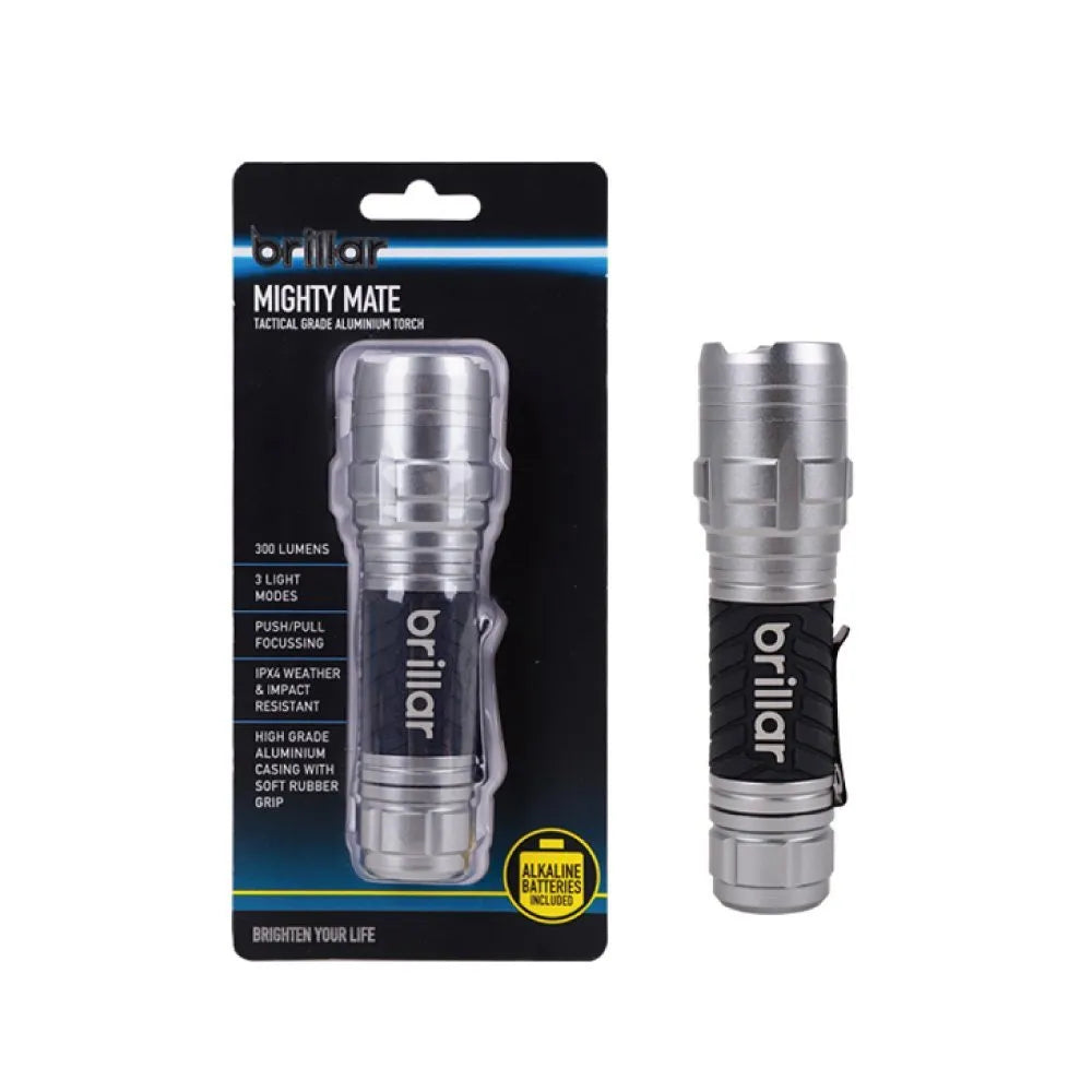 Brillar Mighty Mate Flashlight - 300 Lumen Battery Torch | Southern Sun Drones