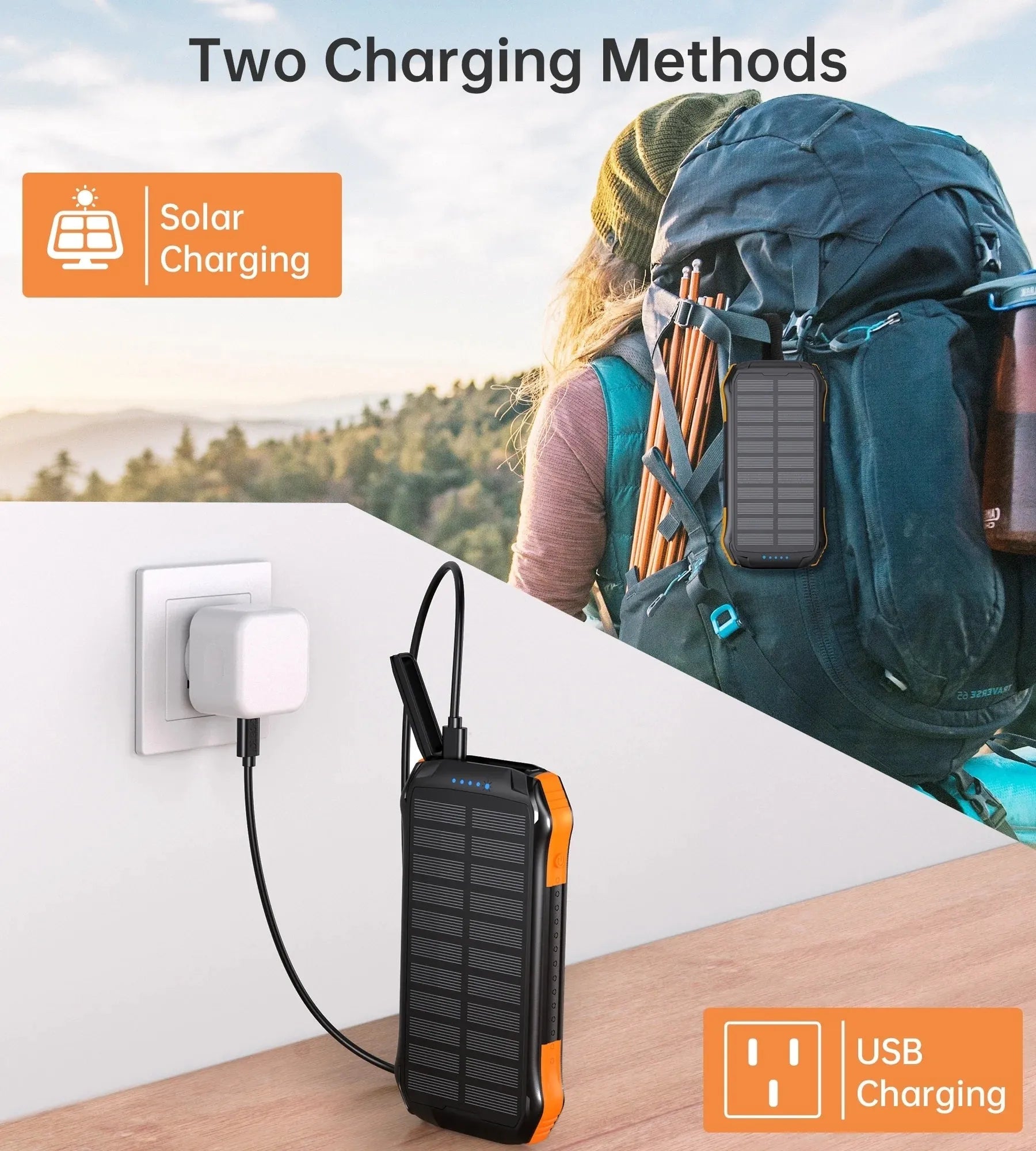 CHOETECH B658 10000mAh Solar Power Bank | Southern Sun Drones