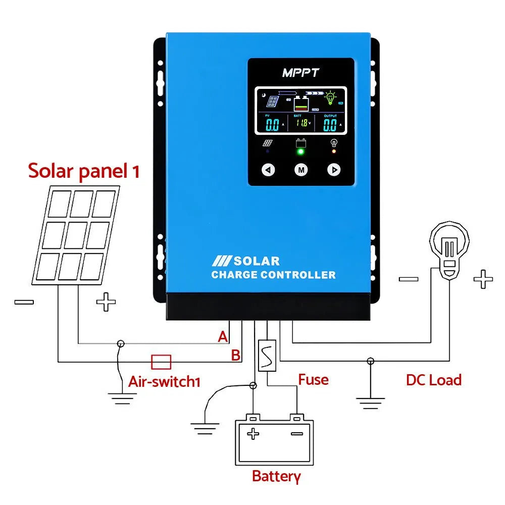 Giantz 60A MPPT Solar Charge Controller Auto 12V/24V/36V/48V Battery Regulator | Southern Sun Drones
