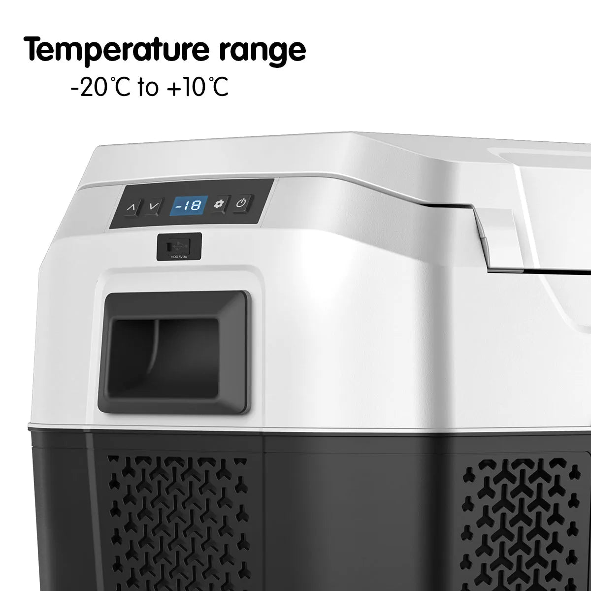 Kolner 40l Fridge Freezer Cooler 12/24/240v Camping Portable Esky Refrigerator - Black | Southern Sun Drones