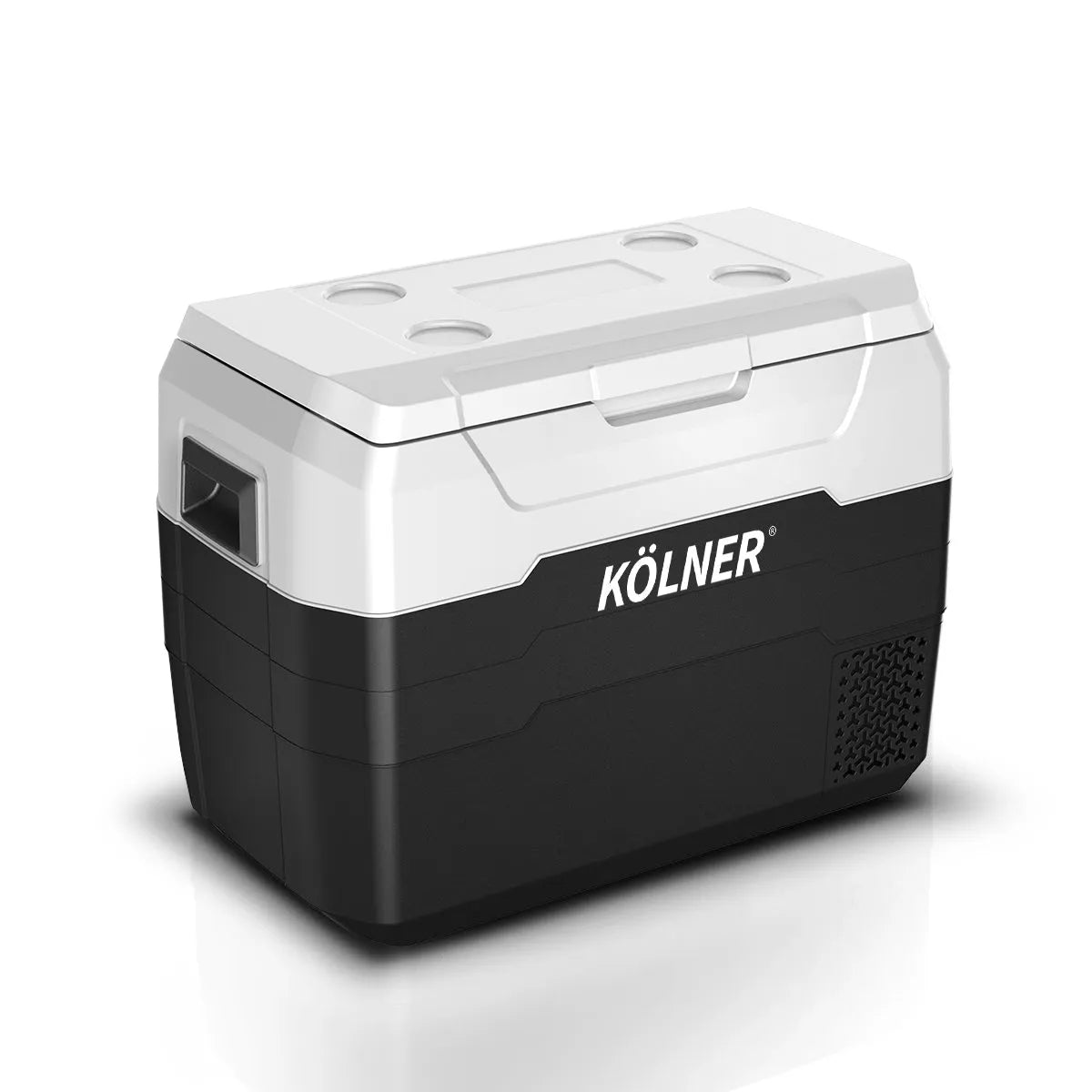 Kolner 40l Fridge Freezer Cooler 12/24/240v Camping Portable Esky Refrigerator - Black | Southern Sun Drones