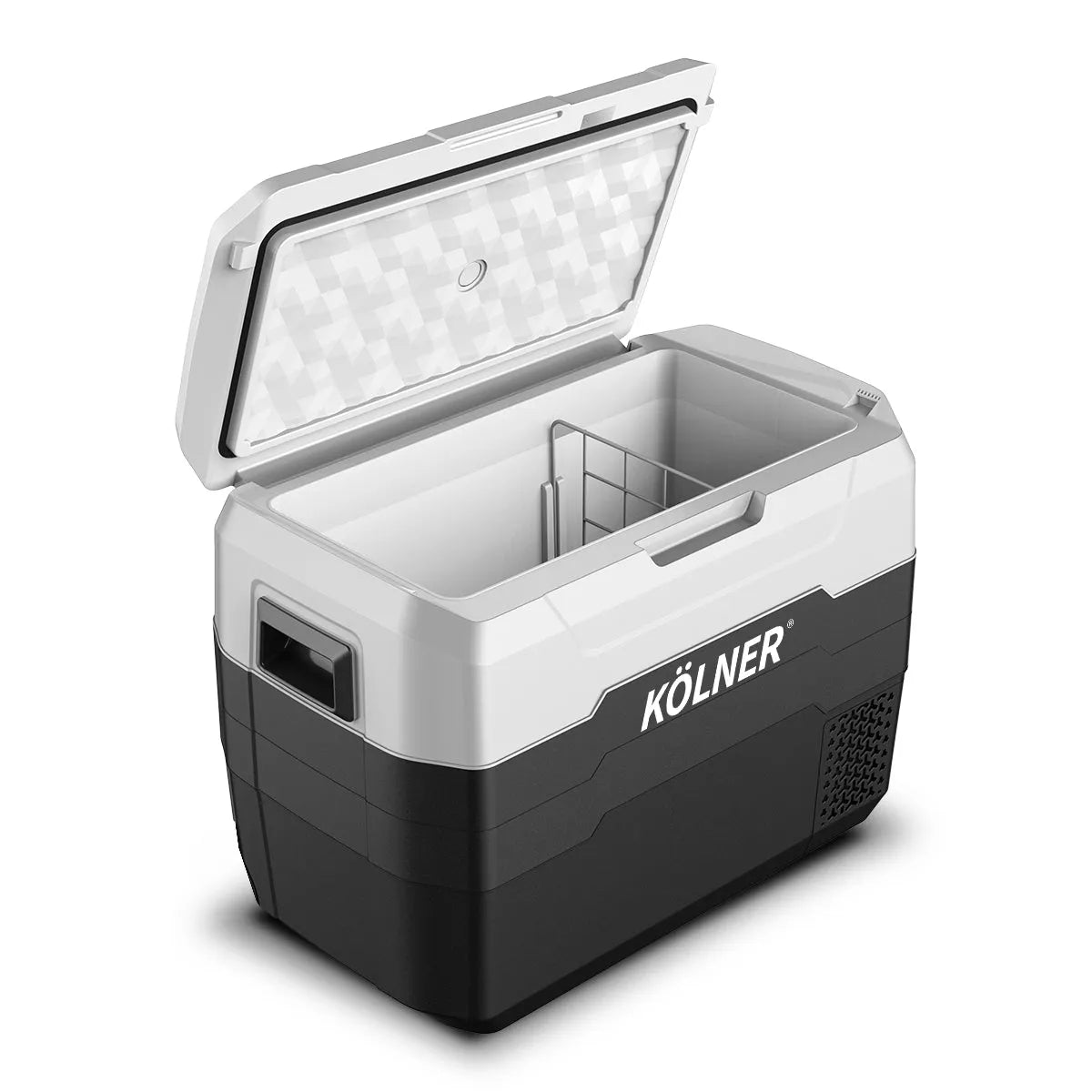 Kolner 40l Fridge Freezer Cooler 12/24/240v Camping Portable Esky Refrigerator - Black | Southern Sun Drones
