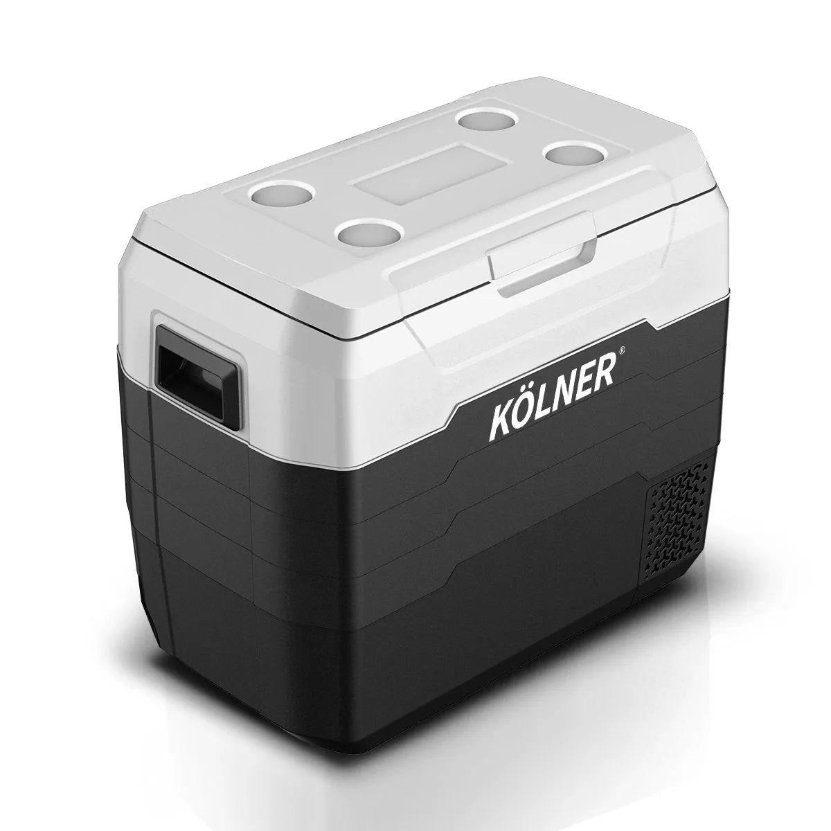 Kolner 50l Fridge Freezer Cooler 12/24/240v Camping Portable Esky Refrigerator - Black | Southern Sun Drones