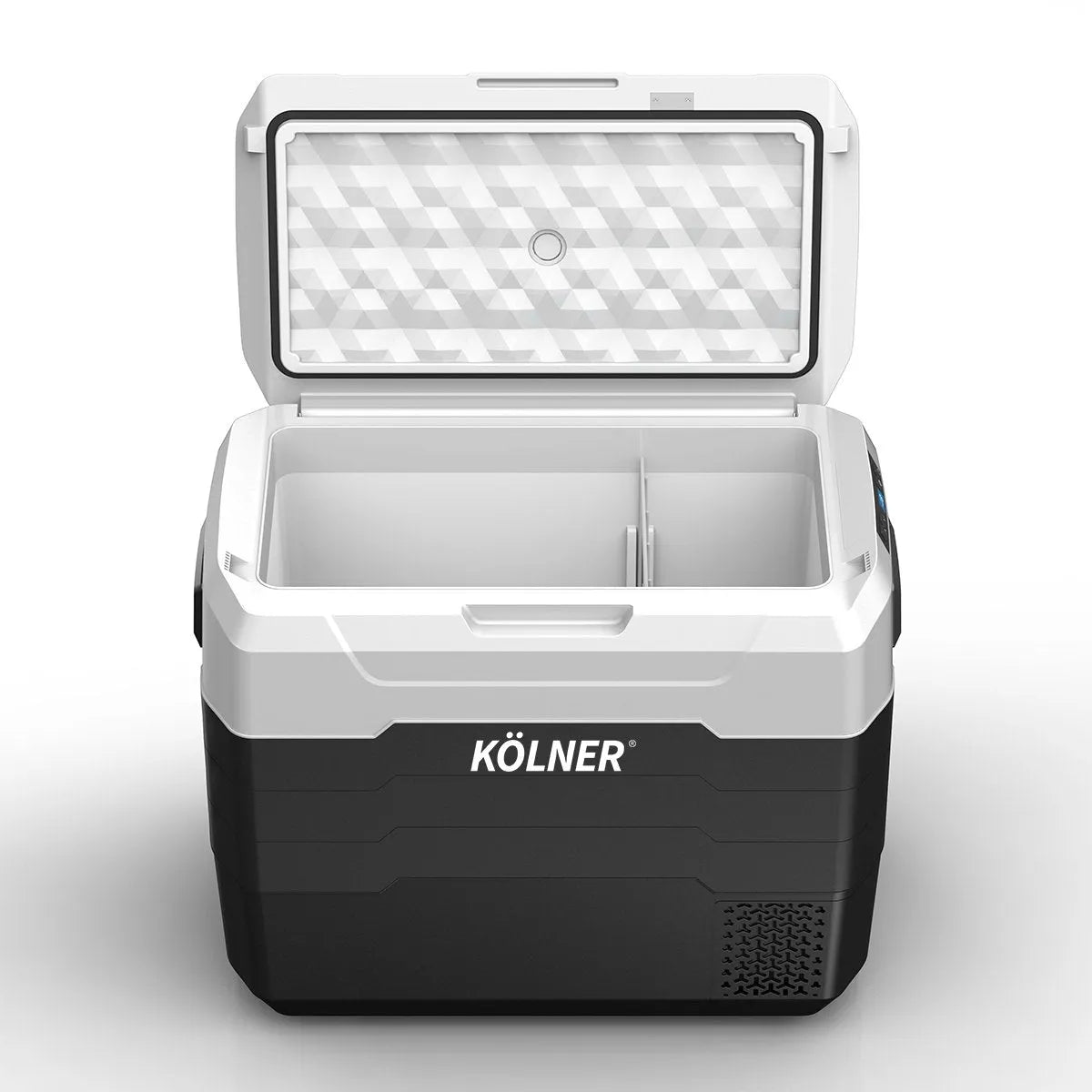 Kolner 50l Fridge Freezer Cooler 12/24/240v Camping Portable Esky Refrigerator - Black | Southern Sun Drones