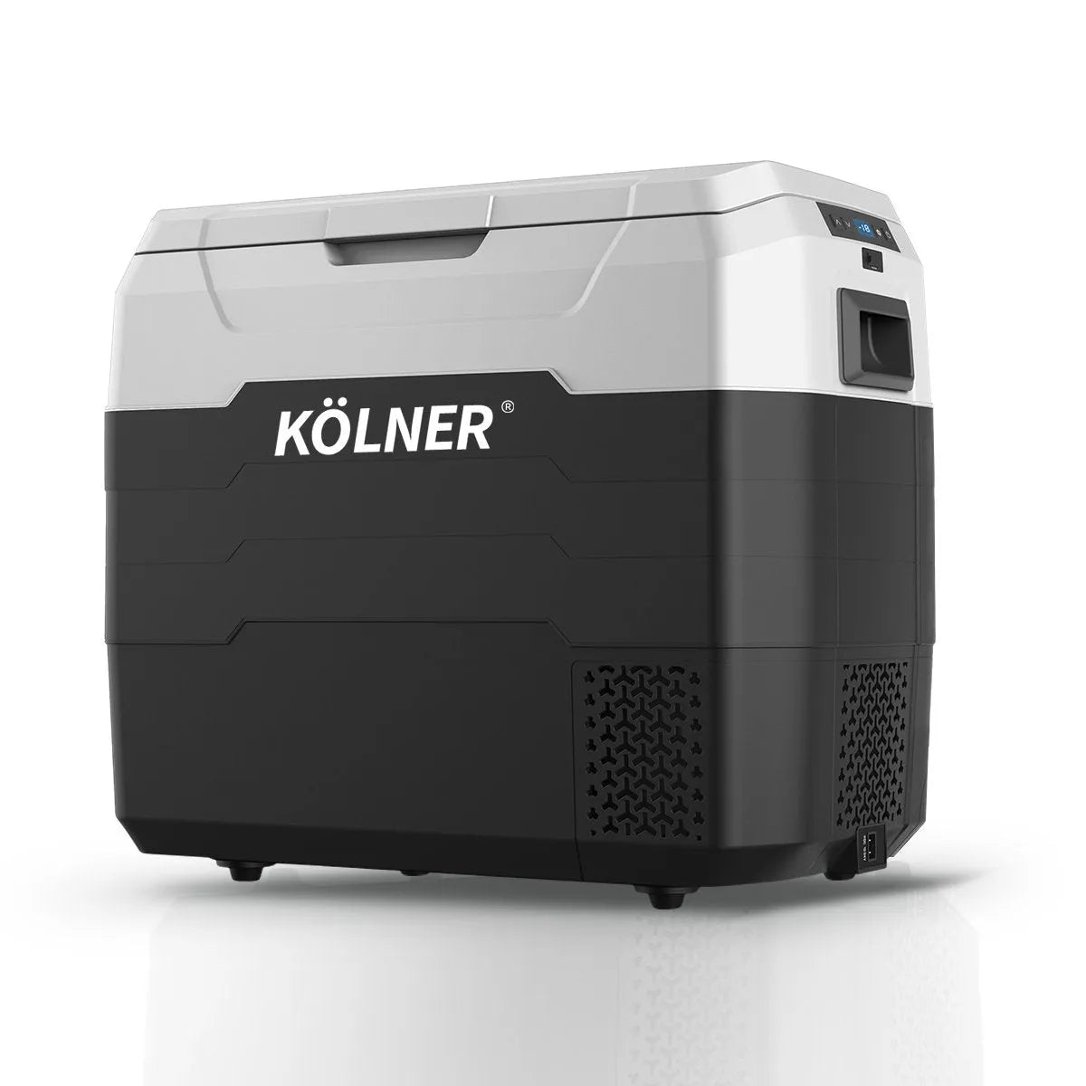 Kolner 50l Fridge Freezer Cooler 12/24/240v Camping Portable Esky Refrigerator - Black | Southern Sun Drones