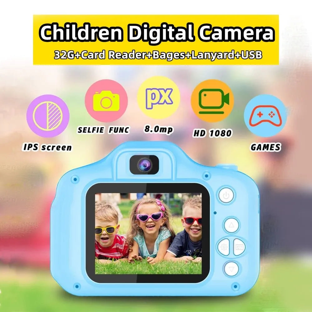 Mini Digital Children Camera Kids Camera 2.0" LCD Toy 32G Card HD | Southern Sun Drones