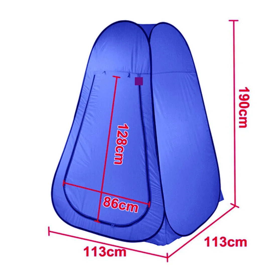 Pop Up Camping Shower Toilet Tent Outdoor Privacy Portable Change Room Shelter - blue | Southern Sun Drones