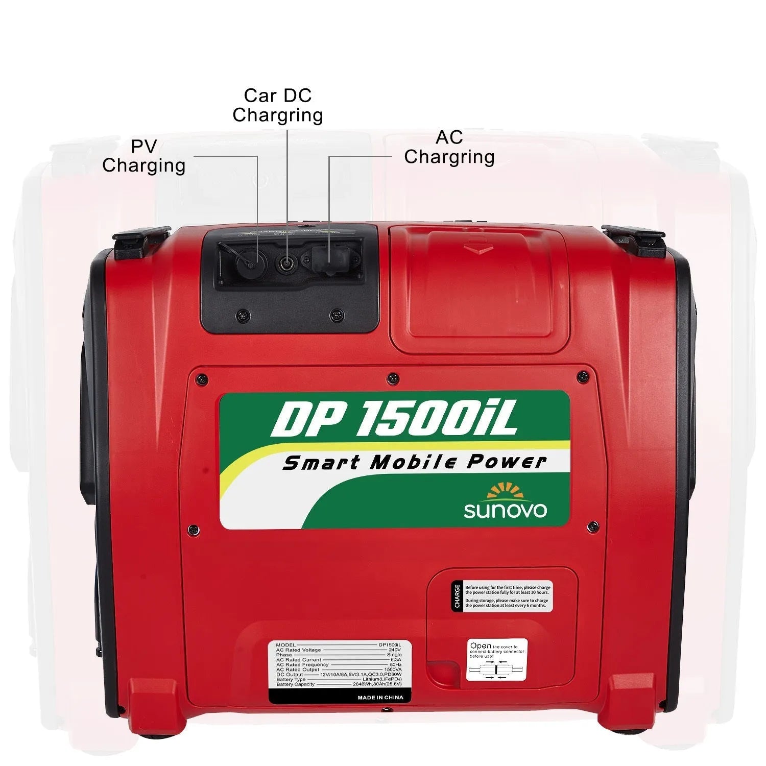 Sunovo 1500W Portable Power Station Solar Inverter Generator | Southern Sun Drones