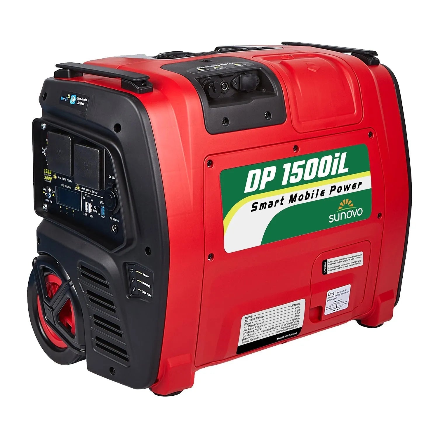 Sunovo 1500W Portable Power Station Solar Inverter Generator | Southern Sun Drones