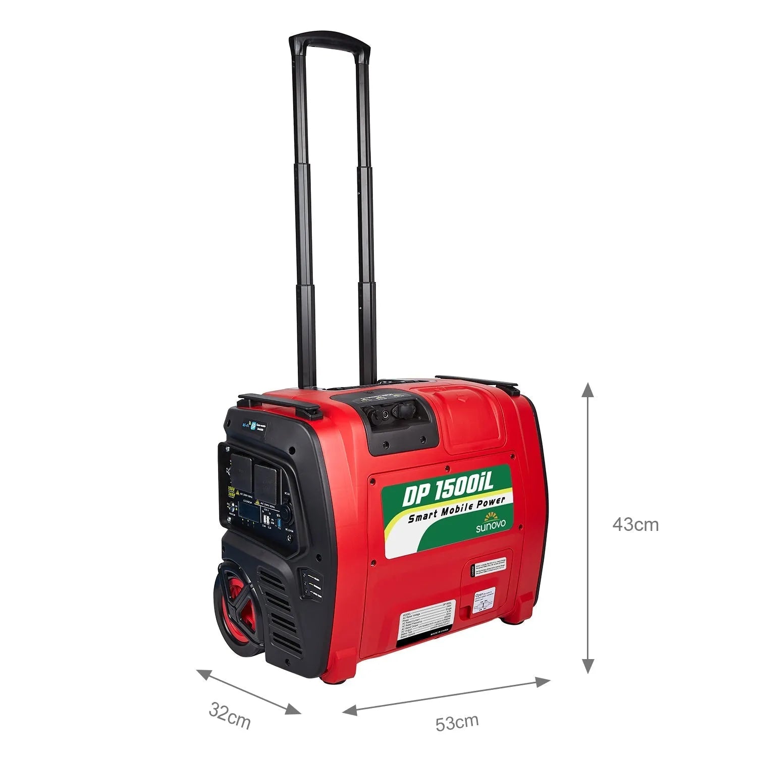 Sunovo 1500W Portable Power Station Solar Inverter Generator | Southern Sun Drones