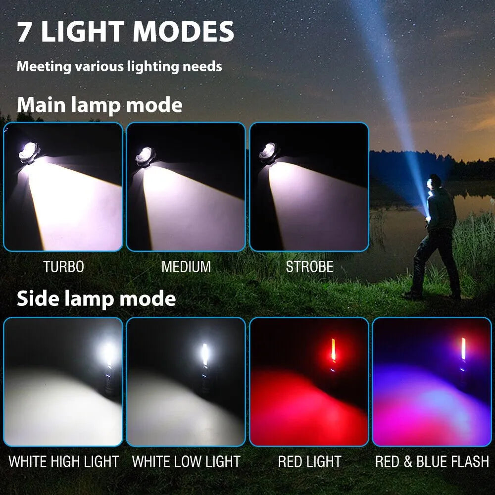 Super Bright 30W 14LED Flashlight White Laser Tactical Torch Lamp for Camping AU | Southern Sun Drones