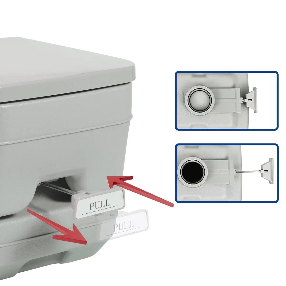 Wallaroo 10l Camping Portable Toilet | Southern Sun Drones