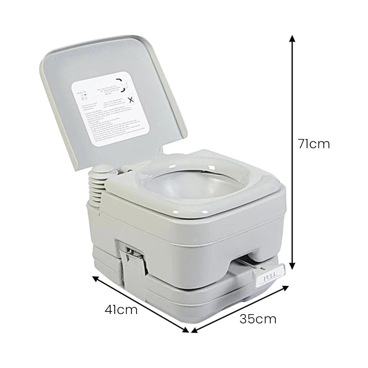 Wallaroo 10l Camping Portable Toilet | Southern Sun Drones