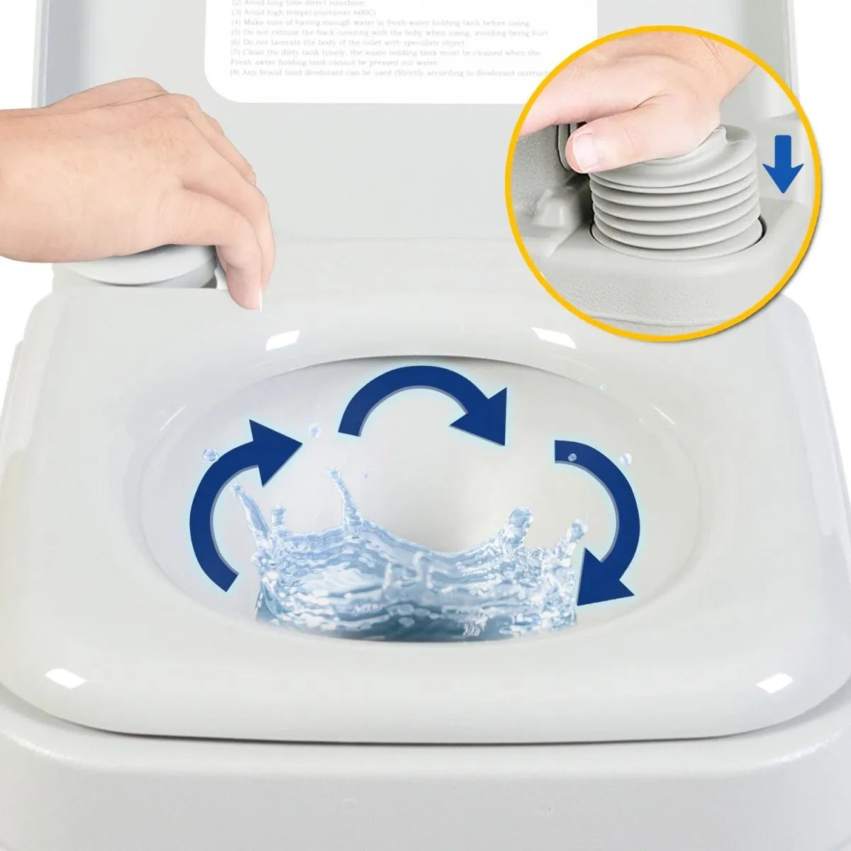 Wallaroo 10l Camping Portable Toilet | Southern Sun Drones