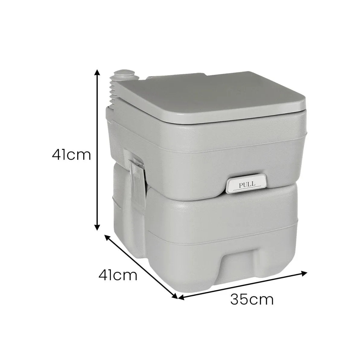 Wallaroo 20l Camping Portable Toilet Press Flush Pump | Southern Sun Drones