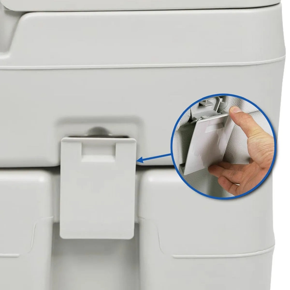 Wallaroo 20l Camping Portable Toilet Press Flush Pump | Southern Sun Drones