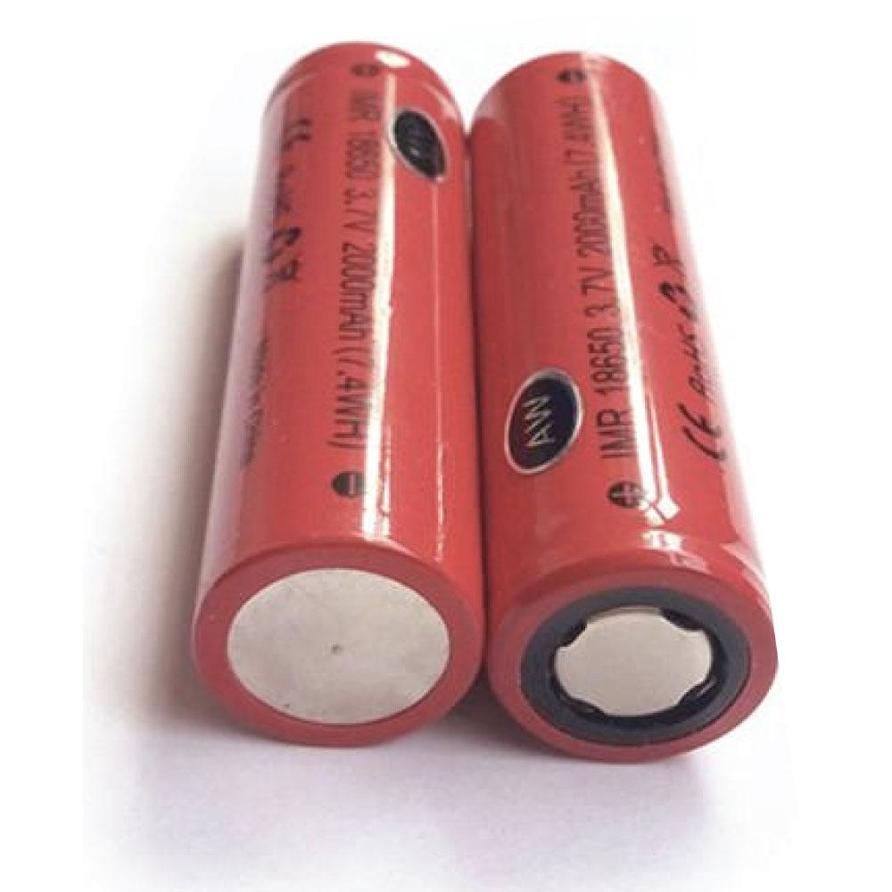 3.7v Li-ion Batteries IMR 18650 | 2 Pack