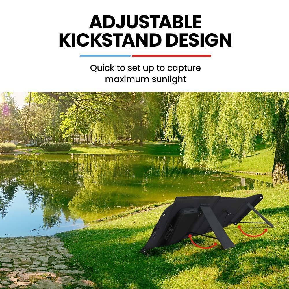 GENPOWER 100W Portable USB Folding Solar Panel for Camping | Southern Sun Drones